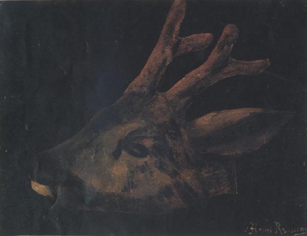 Henri Rousseau Head of Virginia Deer oil painting image